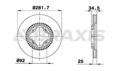 BRAXIS AE0729 On Fren Dısk Aynası Honda Accord Aerodeck 2.0ı 45251SM5A00