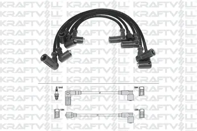 KRAFTVOLL 05070223 Bujı+bobın Kablosu Uno 70 Sx 1,4ie 8v (Epdm Kablo) 