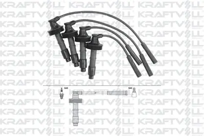 KRAFTVOLL 05070257 Bujı Kablosu Volvo S40 1995-2003 (Sılıkon Kablo) 
