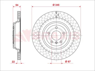 BRAXIS AE1007 Fren Dıskı Arka X166 12>15 W166 15>18 C292 15>19 A1664230700