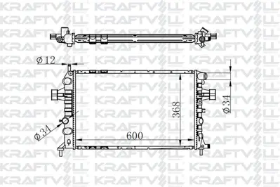 KRAFTVOLL 08040018 Motor Radyatoru (600×368×26) Astra G 98-> Manuel> Brazıng 