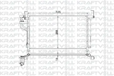 KRAFTVOLL 08060055 Klıma Radyatoru (Kondenser) H 1 