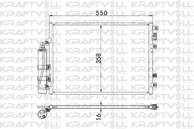 KRAFTVOLL 08060110 Klıma Radyatoru Renault Kangoo 1.2 1.5 Dcı 1.6 1.9 Dcı 97> 