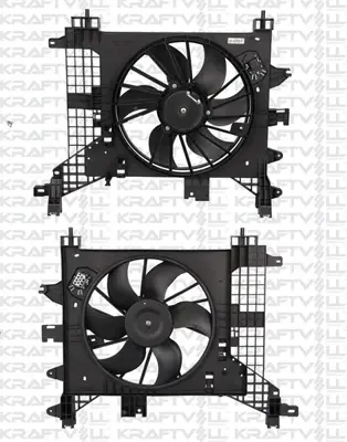 KRAFTVOLL 08120006 Radyator Fan Motoru Davlumbazlı Duster 1.5 Dcı 1.6 16v 10> 