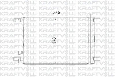 KRAFTVOLL 08060131 Klıma Radyatoru Kondansor Golf Vıı 1,2 / 1,4tsı Passat 1,6 / 2,0tdı A3 Tt Octavıa Leon 12> 