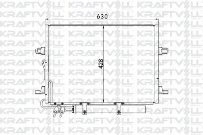 KRAFTVOLL 08060074 Klıma Radyatoru C219 04>10 W211 02>08 S211 03>09 