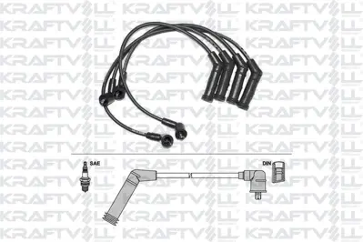 KRAFTVOLL 05070194 Bujı Kablosu Hyundaı Accent 1.3 1.5 1994-2005 Enjeksyonlu (Yumurta+mılenyum Kasa) Atos 1.0 12v (Sılı 