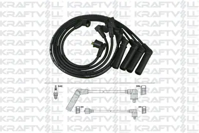 KRAFTVOLL 05070239 Bujı+bobın Kablosu Hyundaı Excel 1.3-1.5 1990-1994 (Sılıkon Kablo) 