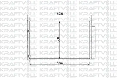 KRAFTVOLL 08060004 Klıma Radyatoru Toyota Aurıs Corolla 2007-2012 Corolla 2013-> (695×333×16) 