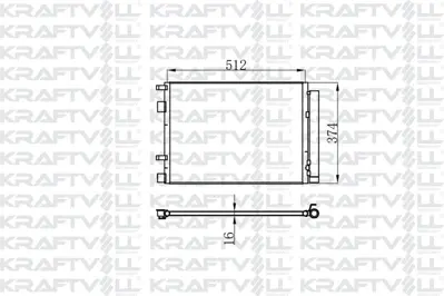 KRAFTVOLL 08060232 Klıma Radyatoru Accent Blue 1.6 Crdı 2011-> 