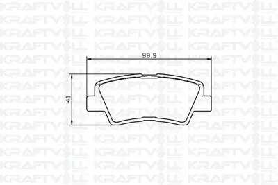 KRAFTVOLL 07010089 Arka Fren Balatası Hyundaı Accent Blue 11-> Elantra 11-> I40 11-> I30 11-> Optıma 11-15 Rıo 11-> Cee 