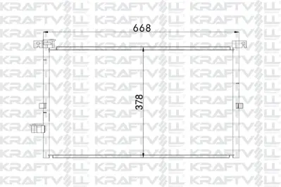 KRAFTVOLL 08060114 Klıma Radyatoru Mondeo Iıı 1,8 / 2,0 16v / 2,0tdcı 00>07 Manuel Klımalı 