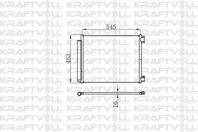 KRAFTVOLL 08060178 Klıma Radyatoru Renault Talısman  Megane Iv 1.2tce 1.3tce 1.5 Dcı 1.6 Sce 1.6 Dcı 