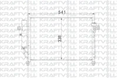 KRAFTVOLL 08060053 Klıma Radyatoru ( Kondanser ) Hyundaı Getz 1.3 1.4 Benzınlı 2003-> 