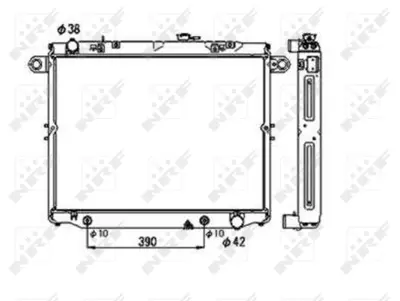 NRF 53706 Motor Su Radyatoru Toyota Land Cruıser 4.7 98> (698x510x48) 1640050360