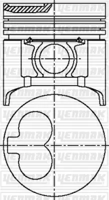 YENMAK 31-03530-000 Motor Pıston Segman Std Mazda E2200 - Kıa Besta 1989-1993 