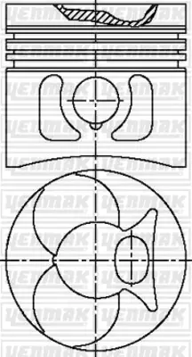 YENMAK 31-03633-000 Motor Piston Segman Std 100-207-240d-307-407-507-Mb100-O309-U600-U6000-209-309d-309-409 A6160306917