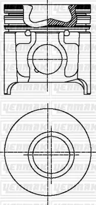 YENMAK 31-03690-000 Motor Piston Segman Ducato-Master-Boxer-Jumper-Movano 2.8 Td 94.40 Çap Std Çukurlu 99482120