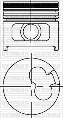 YENMAK 31-03799-000 Motor Piston Segman Std X17d Astra F-Vectra A-Combo B 82.5mm 90349791