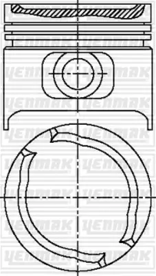 YENMAK 31-03811-000 Motor Piston Segman Std Astra-Vectra-Ascona-Omega 90167165