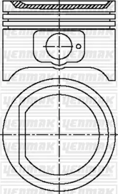 YENMAK 31-03877-000 Motor Piston Segman Std P205-P305-P405-B 1.6 8v Xu5s-Xu5m-Xu52c-Xu51c 2.1 Çukur 83mm 