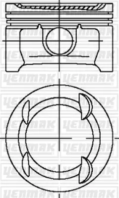 YENMAK 31-03913-000 Motor Piston Segman Std Corsa D-Astra J-Merıva B1.4-Aveo Iı 1.4i 16v 11 A14xer 73.4 