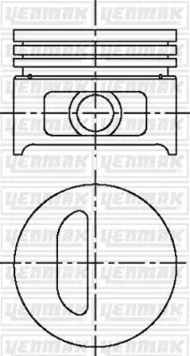 YENMAK 31-03914-000 Pıston Segman Std 75.80mm Clıo 1.2 Rl-Rn-Rt 91-98 E5f A 710 / E7f 708 