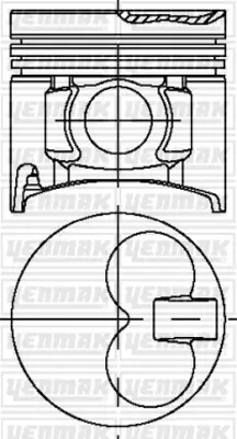 YENMAK 31-03977-000 Motor Pıston Segman Std Mazda B2500 - Ford Ranger 2,5tdı 1998-2006 93,00 Mm (Xm34td 110 Ps) 