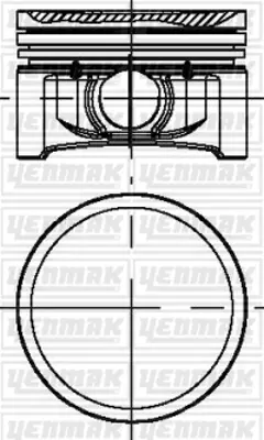 YENMAK 31-04184-000 Piston Sekman Std 69.00 Mm Twng-Clıo Iı-Clıo Iıı 1.2 75ps Benzinli 93-09 D4f 740 7701475781