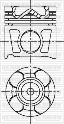 YENMAK 31-04197-000 Motor Piston Segman Std Astra J- Insıgnıa 2.0 Cdtı 16v- Zafıra Mk Iıı 2.0 Cdti 55275639 625000