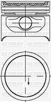 YENMAK 31-04212-000 Motor Piston Segman Std Combo 1.2ı Corsa 1.2ı Gls/Ls/Merıt/Swıng 72mm 