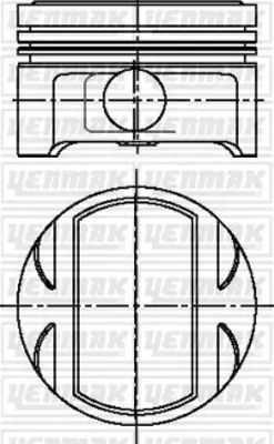 YENMAK 31-04218-000 X Motor Piston Segman Std Calıbra-Omega-Vectra 2.5 93 6 Silindir C2.5xe/X2.5xe V6 24v Ecotec 81. 90466889