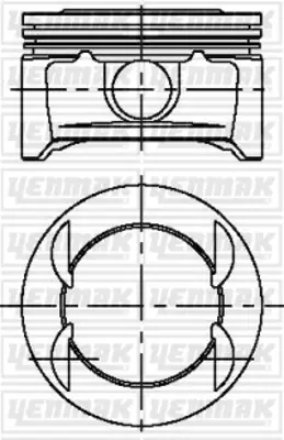 YENMAK 31-04222-000 Motor Piston Segman Std Agıla-Astra-Corsa 04 Z 1.2 Xep 73.4 5623240