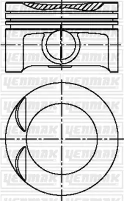 YENMAK 31-04223-000 Motor Piston Segman Std Astra F 1.8i 16v Vectra B 1.8i 16v 90486580