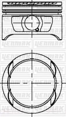 YENMAK 31-04225-000 X Motor Piston Segman Std Astra F-Calıbra-Kadett E-Vectra A 2.0i 16v 89-97 20 Xe/ C 20 Xe 86. 550086 90509613