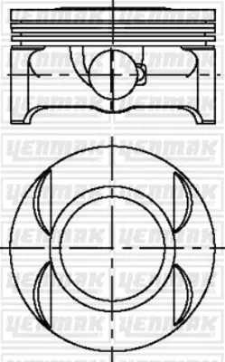 YENMAK 31-04229-000 X Motor Piston Segman Std Vectra C 06 Astra 04 Sıgnum 05 1.8i 16v Z 18 Xer 80.50 625059