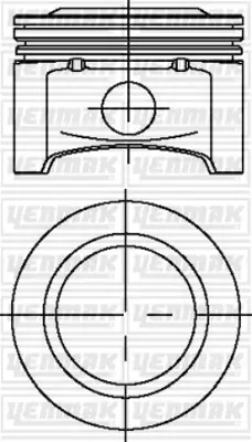 YENMAK 31-04230-000 Motor Piston Segman Std Astra-Corsa 1.4 99 Z1/ 4xe 77.6 24407185