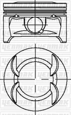 YENMAK 31-04231-000 Motor Piston Segman Std Insıgnıa-Astra J 1.6i 16v 08-09 A16xer 79.0 