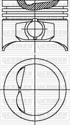 YENMAK 31-04273-000 Motor Piston Segman Std Tempra 1.6 Sx-Sxa-Sxak-Doğan S 