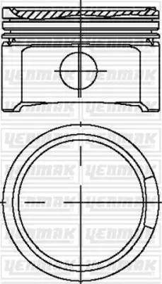 YENMAK 31-04299-000 Motor Piston Segman Std Golf Iv-Bora-Passat 00 Jetta-Net Beetle 01 Bora 00-01 Polo 05 6B107103