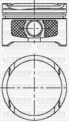 YENMAK 31-04315-000 Motor Piston Segman Std Golf Iv-Bora-Toledo Iı-Leon 1.6 16v 00-06 105ps Bcb-Azd-Aus-Atn 76.51mm 36107103CN