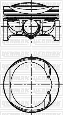 YENMAK 31-04342-000 Motor Piston Segman Std A3-A4-A5-Cc-Passat 1.8 Tfsı 16v-1.8 Tsı 16v 6H107099AE 6J107065AG