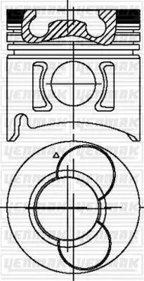 YENMAK 31-04385-000 Pıston Segman Isuzu Nkr55 Adet A/ B/ C 