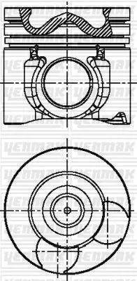 YENMAK 31-04487-000 Pıston Segman Std Starex / H1 / Sorento 170 Hp D4cb 91 .50 Mm 23410-4a924 