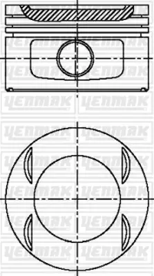 YENMAK 31-04499-000 X Motor Piston Segman Std P406-P806-P605 R-P306-Xsara-Xantıa-Xm Iı 2.0 16v Xu10j4r 86mm 62881