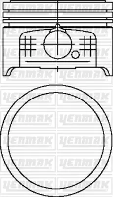 YENMAK 31-04500-000 X Motor Piston Segman Std P106-P206-P306-Partner-Berlıngo 1.4 8v Tu3jp-Euro4 Boy:50mm Tepe 75m 9659212580