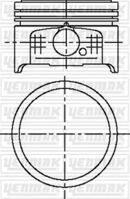 YENMAK 31-04501-000 Motor Piston Segman Std P106-P206-P306-Partner-Berlıng 1.4 8v Tu3jp Boy:50mm Tepe:Duz Tepe 75mm 