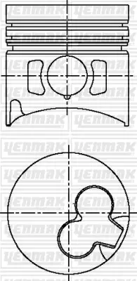 YENMAK 31-04608-000 Motor Piston Segman Std Bmw 324 Td. 524 Td-M21 D 24 Wa 11251297196