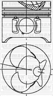 YENMAK 31-04695-000 Motor Piston Segman Std 350gd-350s-Vıto 180d-Vıto 110d 6030370501