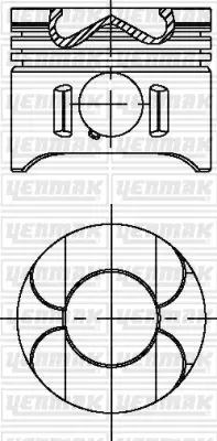 YENMAK 31-04697-000 Motor Piston Segman Std E200cdı-E220cdı-C200cdı-Clc200cdı-C220cdı-270tcdı-S320cdı-E280cdı A6470301754